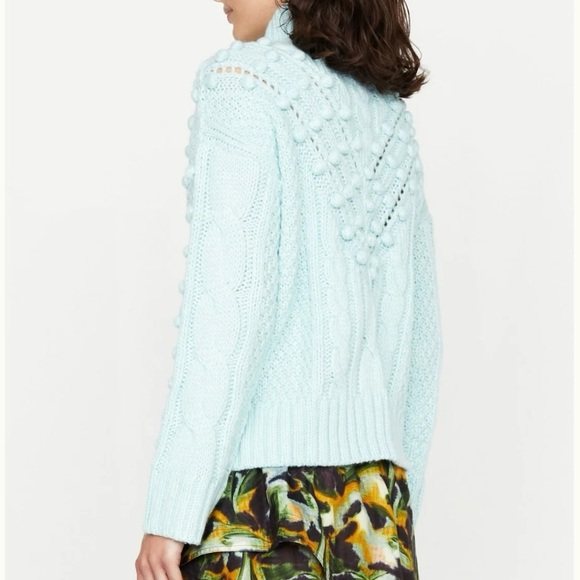 Marie Oliver Blue Cowl Neck Eris Sweater Medium - Picture 3 of 10